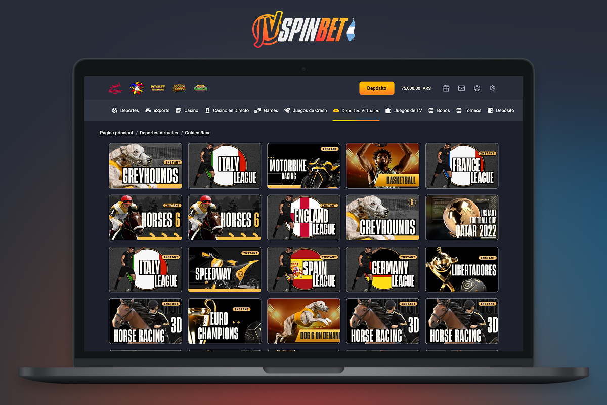 Los deportes virtuales en JVSpin permiten realizar apuestas las 24 horas del día