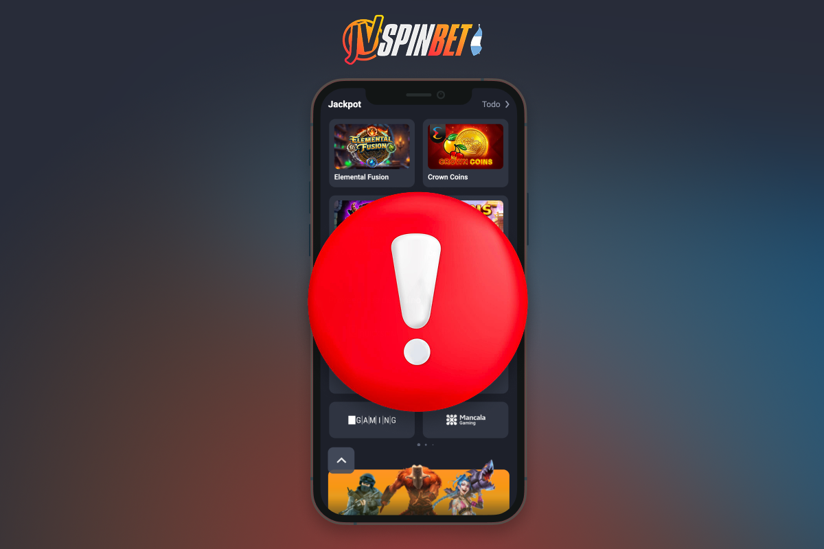 Se pueden resolver un par de problemas en la aplicación Jvspin