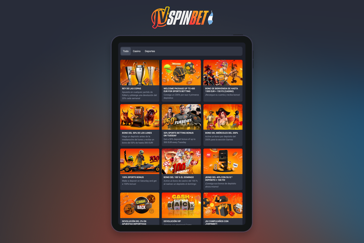 Las bonificaciones de Jvspin te ayudarán a obtener más ganancias