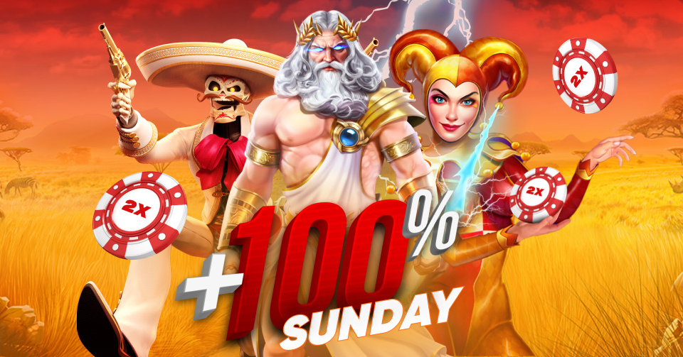 Bono del 100 % para casino los domingos